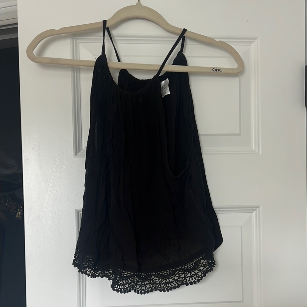 Elegant Black Women's cropped Top